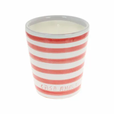 Parfums pour soi et eaux de toilette - SUNDAY IN NAPOLI Bougie en Cire de Soja Peinte à la Main - Feuille de Tomate & Magnolia 200g - CASA AMALFI