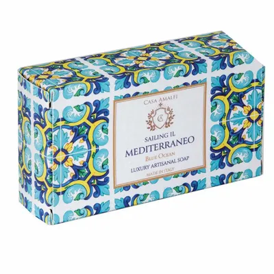 Fragrance for women & men - SAILING IL MEDITERRANEO BODY SOAP - Blue Ocean 150g - CASA AMALFI