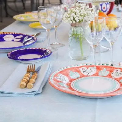 Fragrance for women & men - ANIMALETTI SMALL SIDE OR CAKE PLATES - SET OF 6 x 16cm - CASA AMALFI