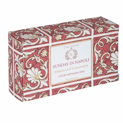 Fragrance for women & men - SUNDAY IN NAPOLI BODY SOAP - Tomato Leaf & Magnolia 150g - CASA AMALFI