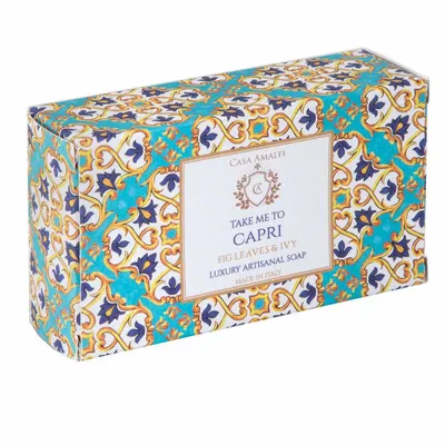Fragrance for women & men - TAKE ME TO CAPRI BODY SOAP - Fig Leaves & Ivy 150g - CASA AMALFI