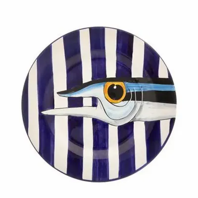 Fragrance for women & men - HAND PAINTED FISH DINNER PLATES - Set of 3 - CASA AMALFI