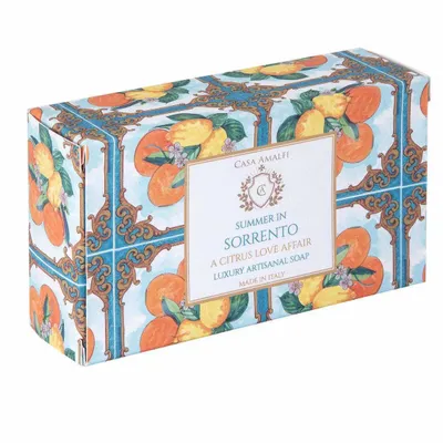 Fragrance for women & men - SUMMER IN SORRENTO BODY SOAP - A Citrus Love Affair 150g - CASA AMALFI