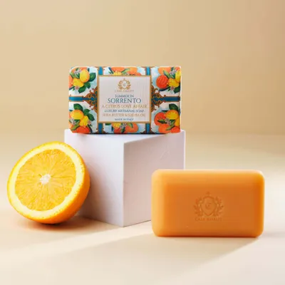 Fragrance for women & men - SUMMER IN SORRENTO BODY SOAP - A Citrus Love Affair 150g - CASA AMALFI
