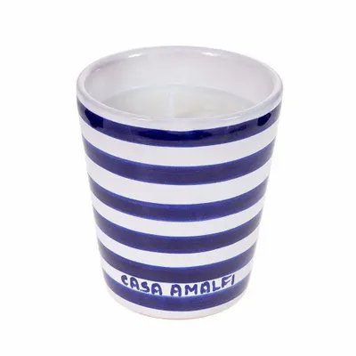 Parfums pour soi et eaux de toilette - BLUE GROTTO Bougie en Cire de Soja Peinte à la Main - Acqua Marine & Sel Marin 200g - CASA AMALFI