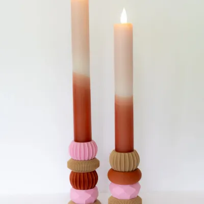 Christmas table settings - Stack-it Candleholder - BONLIFESTYLE