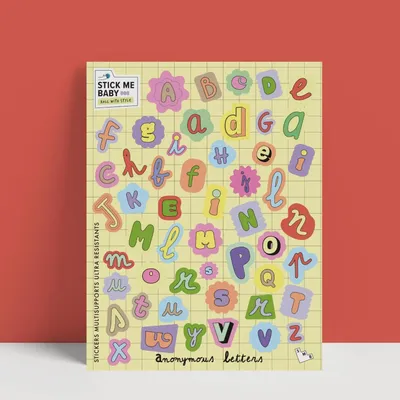 Children's arts and crafts - Sheet of waterproof stickers made in France - STICK ME BABY