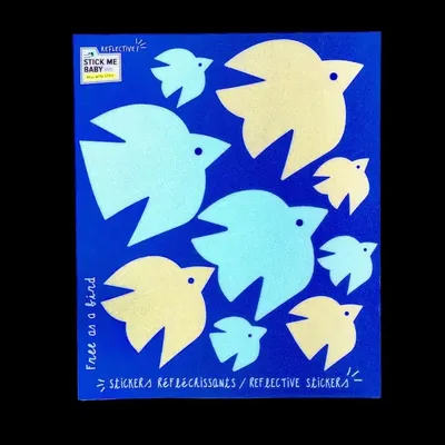 Children's arts and crafts - Sheet of reflective stickers for urban mobility at night - STICK ME BABY