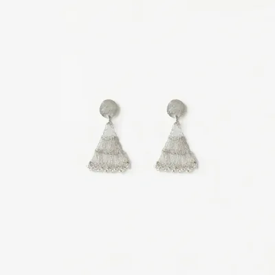 Jewelry - Silver Fan Earrings - UNHCR/MADE51