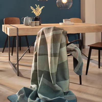 Throw blankets - Blanket Nordic Flow - BIEDERLACK