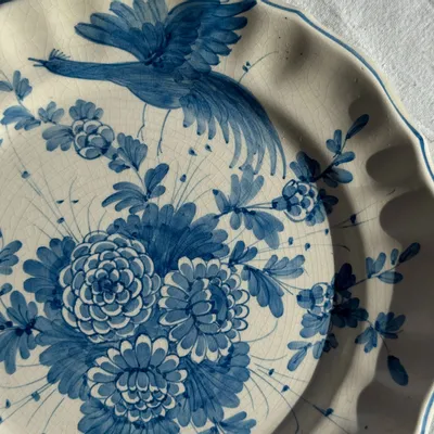 Assiettes au quotidien - Assiette décorative à motif d'oiseau stylisé D24,5 - OFFICE OBJETS