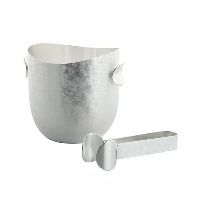 Crystal ware - Silver-plated ice bucket and flip flops | Velvet - ZANETTO