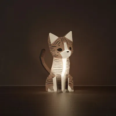 Children's lighting - Cat Paper Night Light - MOKI MOKI