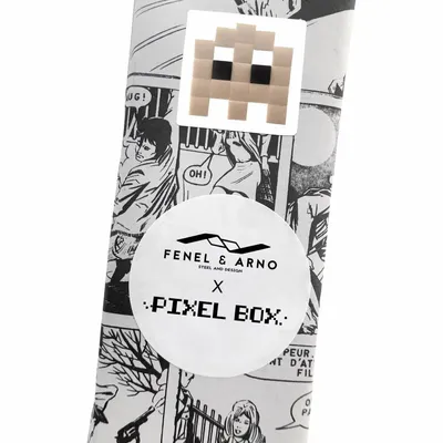 Stained glass decoration - Decorative adhesive glass mosaic ghost #01 - PIXELBOX