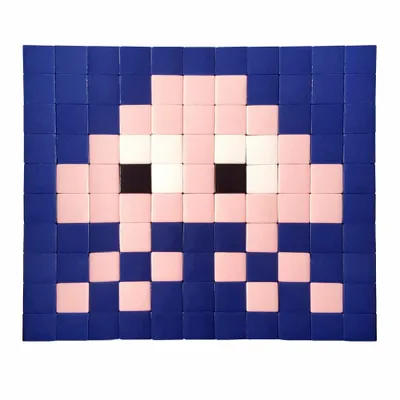 Stained glass decoration - Decorative adhesive glass mosaic invader #07 - PIXELBOX
