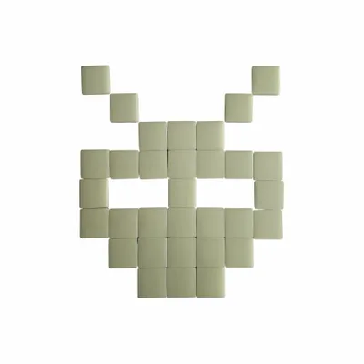 Stained glass decoration - Decorative adhesive glass mosaic alien #01 - PIXELBOX