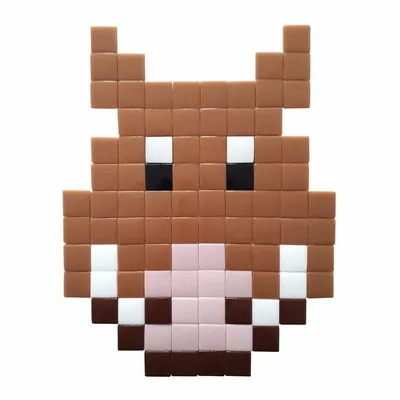 Stained glass decoration - Decorative adhesive glass mosaic warthog #01 - PIXELBOX