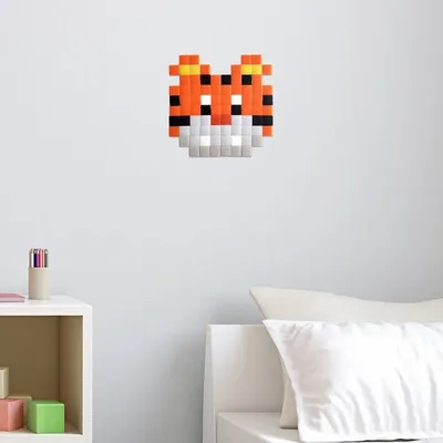 Stained glass decoration - Decorative adhesive glass mosaic tiger #01 - PIXELBOX