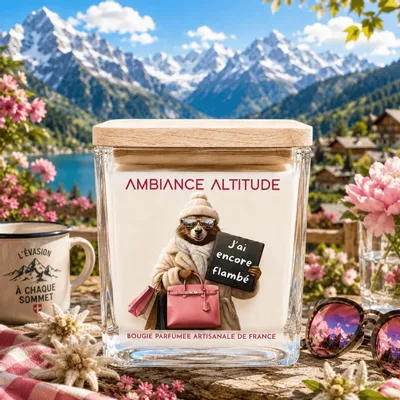 Decorative objects - J'AI ENCORE FLAMBE Scented Natural Candle! - AMBIANCE ALTITUDE