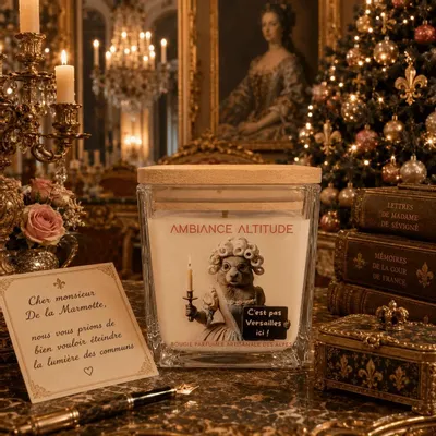 Objets de décoration - Bougie Naturelle Parfumée C'EST PAS VERSAILLES ICI ! - AMBIANCE ALTITUDE