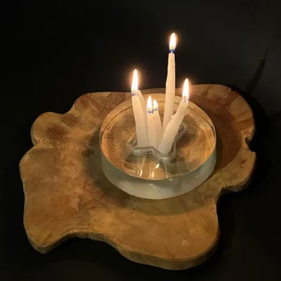 Art glass - Glass candle holder - MANON COUSIN