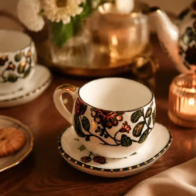 Mugs - Cup & Saucer – Persian Garden Collection - DASTHAA