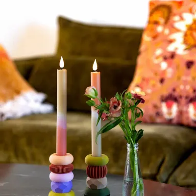 Table lamps - Hand-Dipped LED Dinner Candles - BONLIFESTYLE