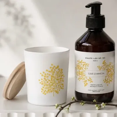 Bougies - Bougie "Sous le Mimosa" - HAUTS LES RÊVES