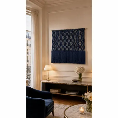 Tapisseries - Décoration Murale Textile - Bleu Marine - NŒULUXE