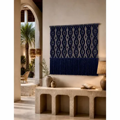 Tapisseries - Décoration Murale Textile - Couleur Bleu Marine - NŒULUXE