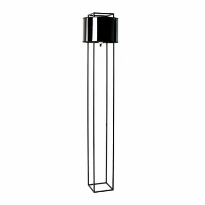 Lampadaires - Lampadaire en PVC noir et doré brillant et acier noir - ANGEL CERDÁ