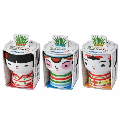 Children's decorative items - Kokeshi Green - NOTED