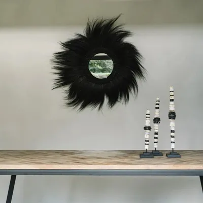 Miroirs - Le Miroir Simba - Noir - M - BAZAR BIZAR LIVING