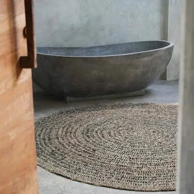 Tapis - Le Tapis Seagrass - Naturel Noir - 100 - BAZAR BIZAR LIVING