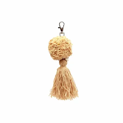Decorative objects - The Pompom Keychain - Mocca - BAZAR BIZAR LIVING