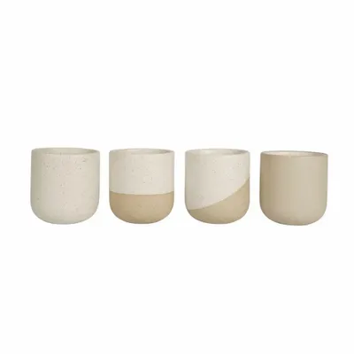 Accessoires thé et café - Mugs à café ReClay en céramique recyclée – Lot de 4 - ORIGINALHOME ECO DESIGN