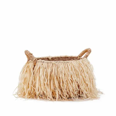Baskets - The Raffia Basket - L - BAZAR BIZAR LIVING