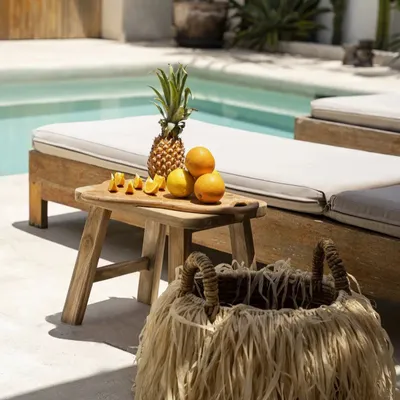 Baskets - The Raffia Basket - L - BAZAR BIZAR LIVING
