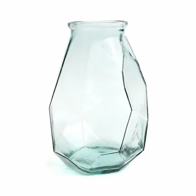 Vases - Le Vase Long Origami - Bleu - BAZAR BIZAR LIVING