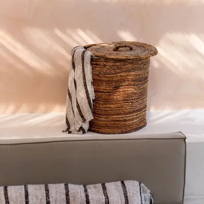 Corbeilles - Les Paniers en Feuilles de Banane Chingon - Naturel - L - BAZAR BIZAR LIVING