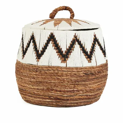 Coffrets et boîtes - Le Panier Little Bay Beach - Naturel Blanc - L - BAZAR BIZAR LIVING