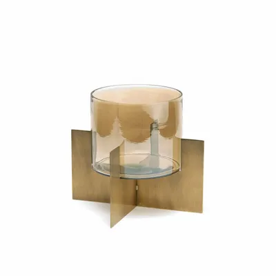 Bougeoirs et photophores  - Le Hurricane X - Or - Bas - BAZAR BIZAR LIVING