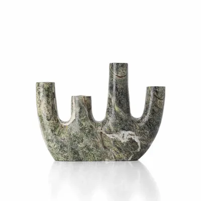 Vases - The Bidasar Marble Vase - Green - High - BAZAR BIZAR LIVING