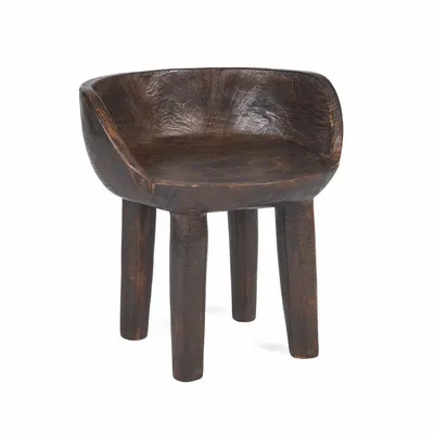 Tabourets - La Chaise Basse Sit Happens - Noyer Foncé - BAZAR BIZAR LIVING