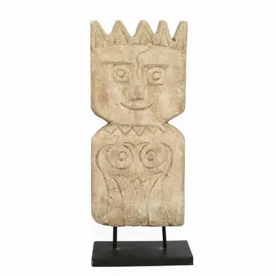 Sculptures, statuettes et miniatures - Le Timor Man sur Support XL - 5 Couronnes - BAZAR BIZAR LIVING