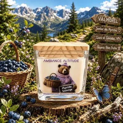 Objets de décoration - Bougie Naturelle Parfumée MYRTILLE SAUVAGE - AMBIANCE ALTITUDE