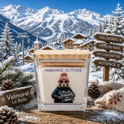 Bougies - Bougie Naturelle Parfumée VALMOREL LA BELLE - AMBIANCE ALTITUDE