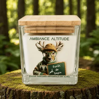 Candles - FÔRET DE SAPINS Scented Natural Candle - AMBIANCE ALTITUDE