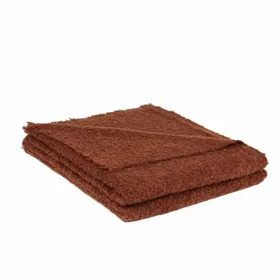 Plaids - PLAID CIRRUS CHOCOLAT 140X180CM 100% MOHAIR - BRUN DE VIAN-TIRAN