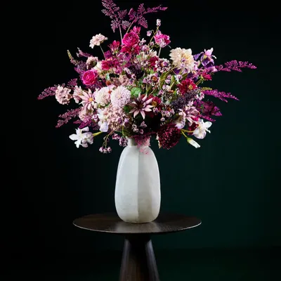Floral decoration - Lilac and purple silk flower mix - SILK-KA BV